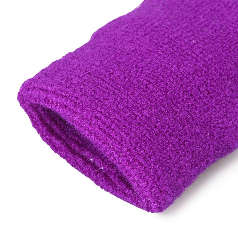 Mallofusa 10 Pack Colorful Sports Basketball Football Absorbent Wristband Party Outdoor Activity (Purple) - Image 3